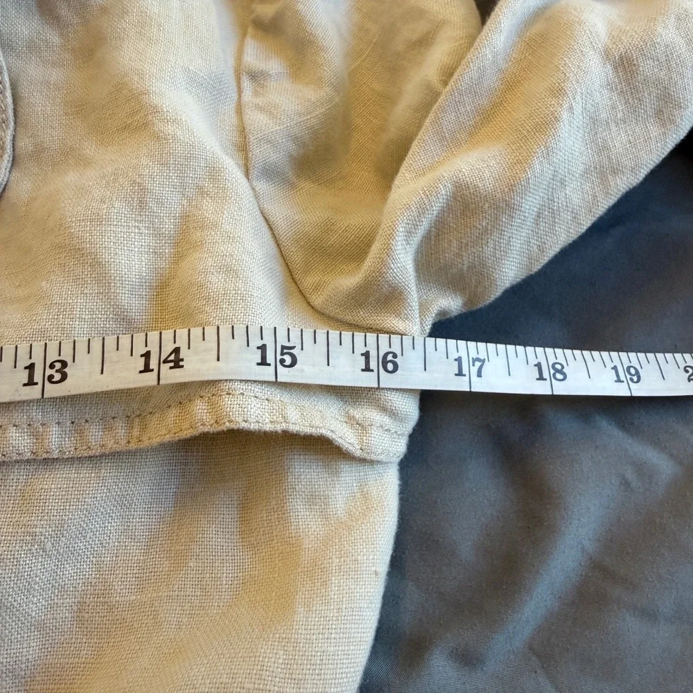 Sanctuary Linen Blend Trench Jacket Womens‎ Adjustable Drawstring XS Beige